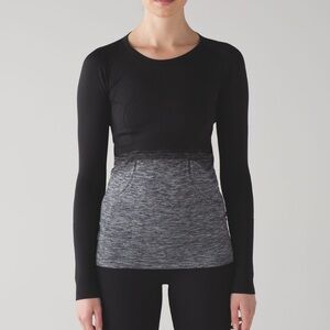 Lululemon Swiftly Tech Long Sleeve Crew White / Black